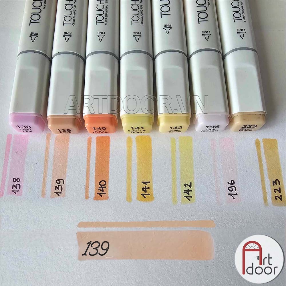 Bút marker TOUCHLIIT 6 (màu Da) vẽ da người, truyện tranh, manga, minh họa