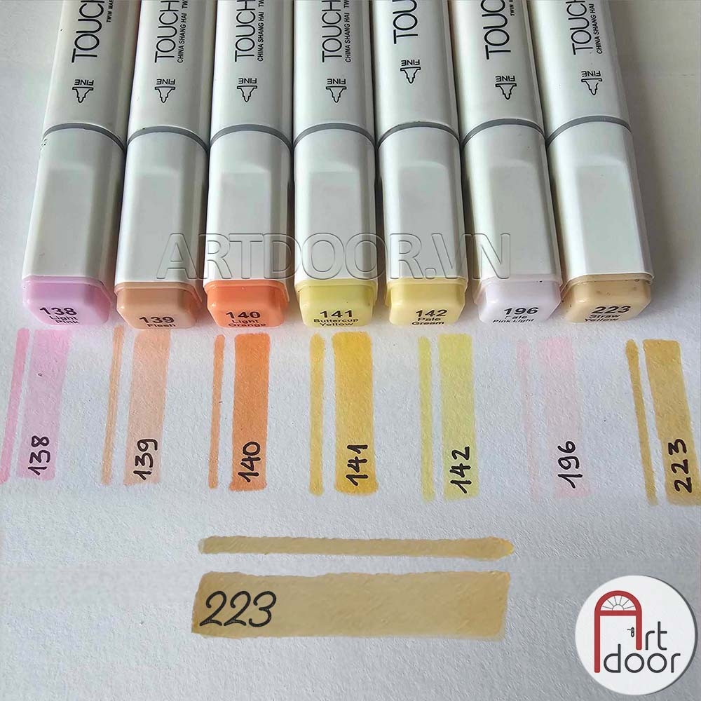 Bút marker TOUCHLIIT 6 (màu Da) vẽ da người, truyện tranh, manga, minh họa