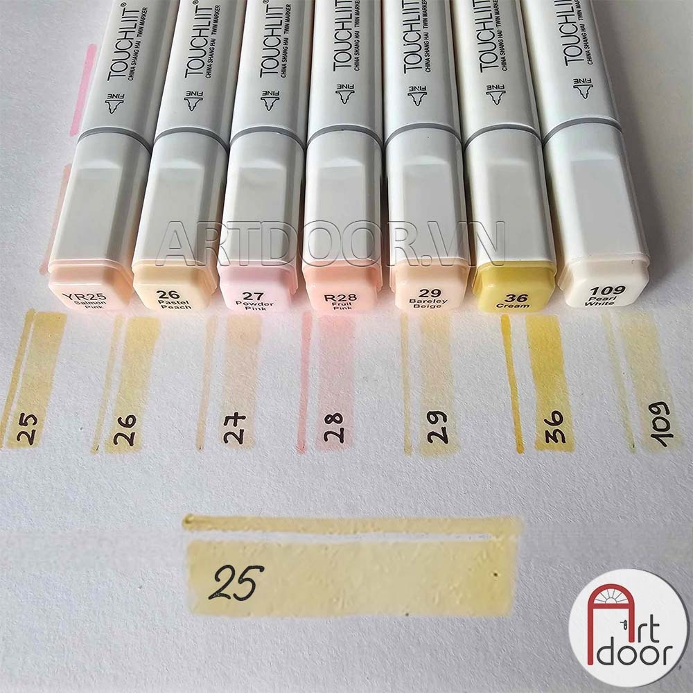Bút marker TOUCHLIIT 6 (màu Da) vẽ da người, truyện tranh, manga, minh họa