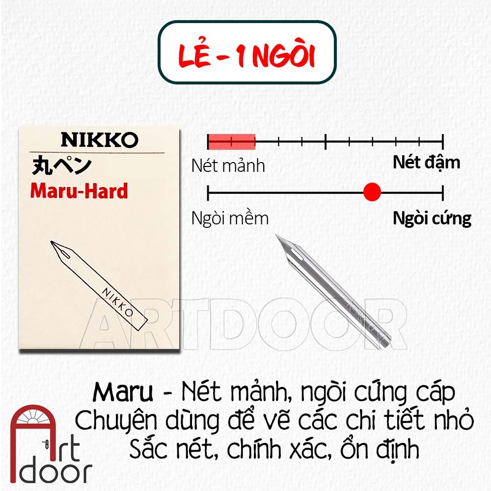 Bút sắt vẽ manga HOLBEIN Nikko cao cấp Nhật Bản, mực vẽ, giấy vẽ truyện tranh (món lẻ)