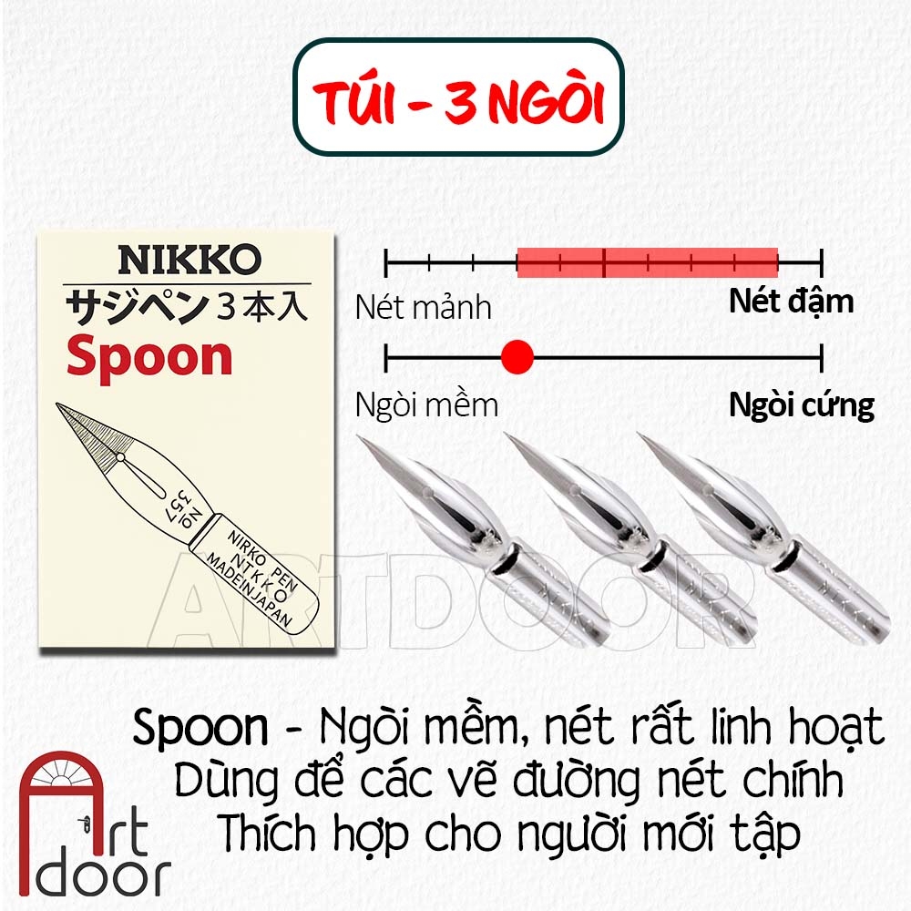 Bút sắt vẽ manga HOLBEIN Nikko cao cấp Nhật Bản, mực vẽ, giấy vẽ truyện tranh (món lẻ)