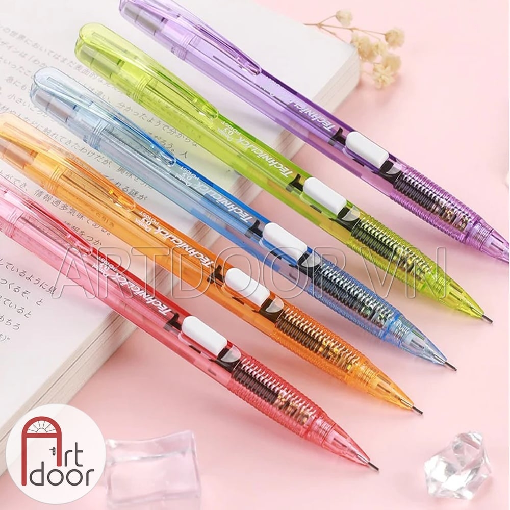 Bút chì kim bấm PENTEL Techniclick bấm cạnh chính hãng PD105 (đầu 05)