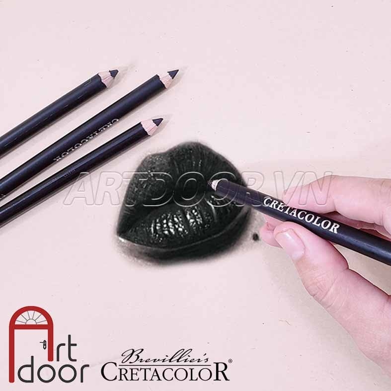 Bút chì than Đen Mịn CRETACOLOR Nero (cây lẻ)