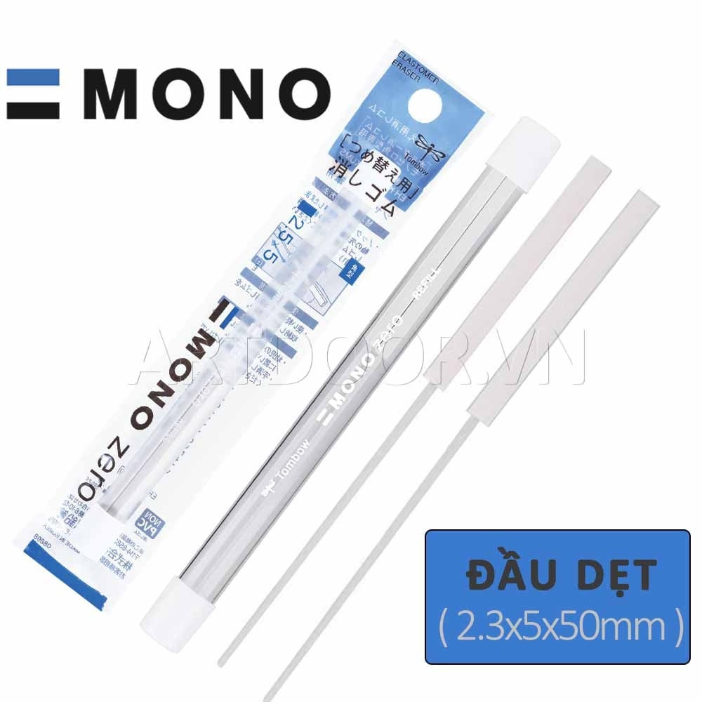 Bút gôm tẩy chì TOMBOW Mono Zero (Tròn/ Dẹt) cao cấp tẩy sạch chi tiết siêu nhỏ