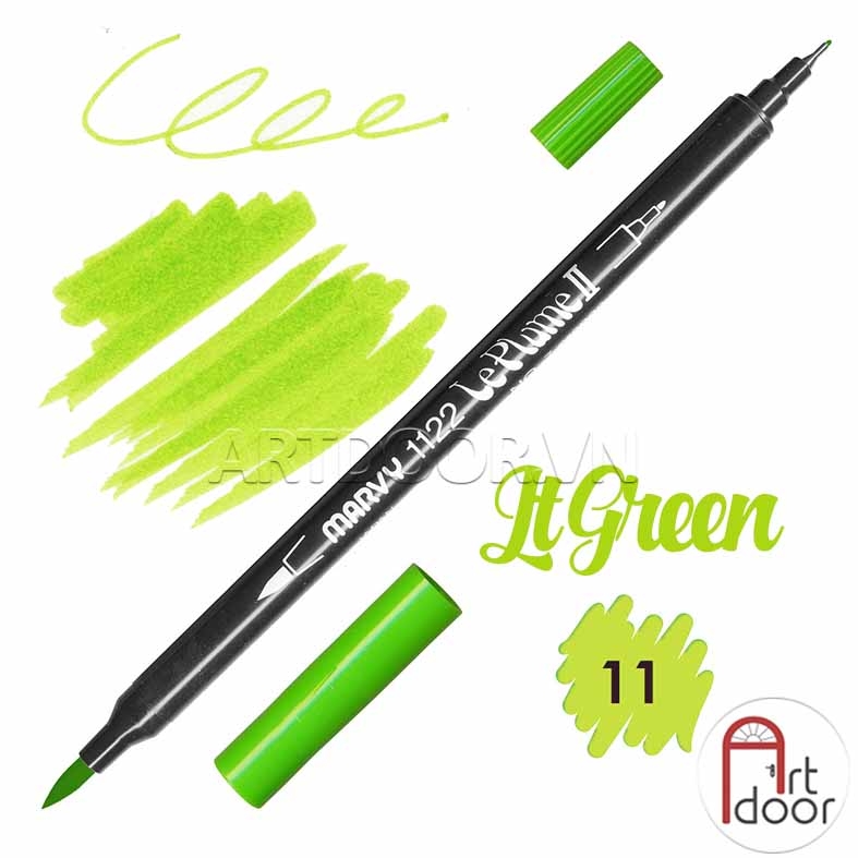 Bút màu đầu cọ MARVY LePlume Brush (full) - [xả kho]