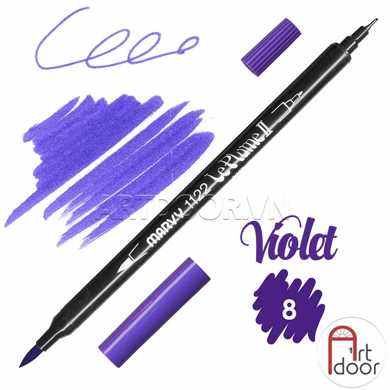 Bút màu đầu cọ MARVY LePlume Brush (full) - [xả kho]