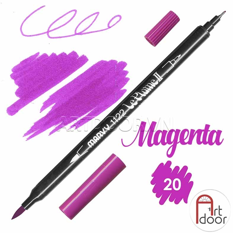 Bút màu đầu cọ MARVY LePlume Brush (full) - [xả kho]