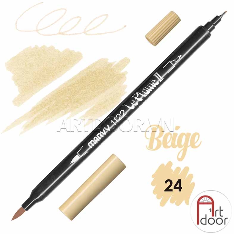 Bút màu đầu cọ MARVY LePlume Brush (full) - [xả kho]