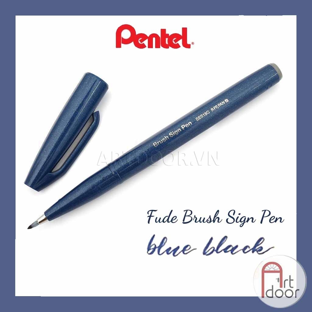 Bút màu viết thư pháp PENTEL Fude Touch (cây lẻ) - [xả kho]