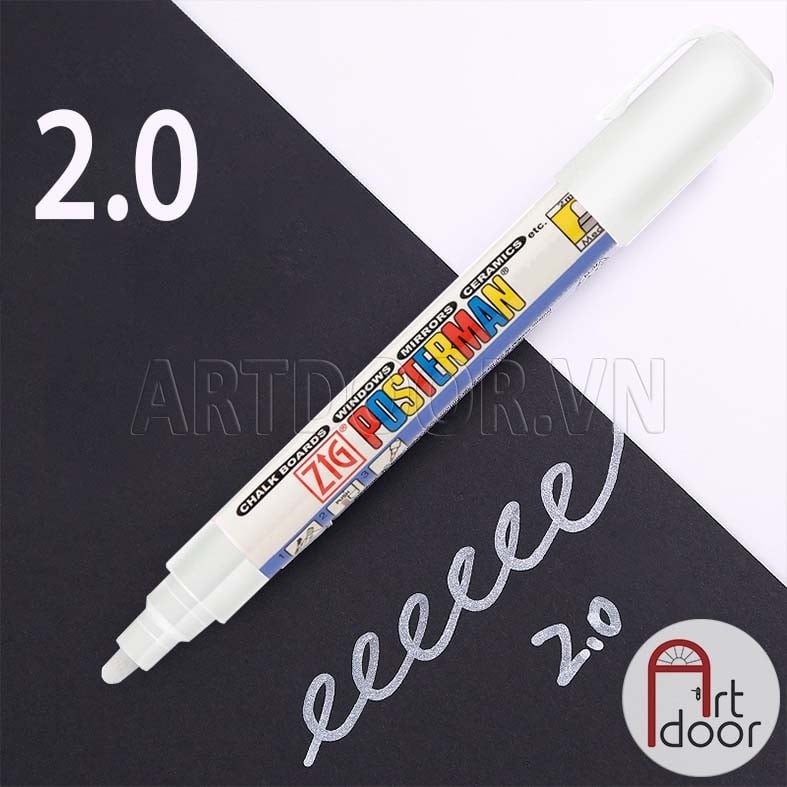 Bút sơn Acrylic KURETAKE Posterman lâu phai (hàng Nhật) vẽ vải, nhựa, kính, gỗ, đá, sứ, làm thiệp - [xả kho]
