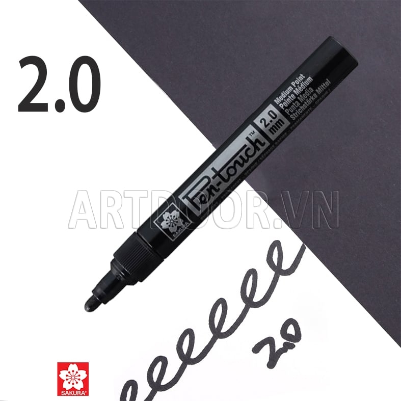 Bút acrylic SAKURA Pentouch viết thiệp cưới, vẽ vải, nhựa, kính, gỗ, đá, canvas