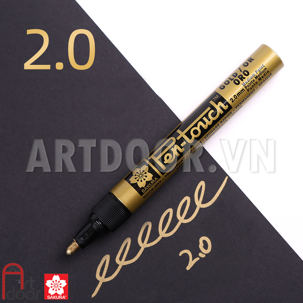 Bút acrylic SAKURA Pentouch viết thiệp cưới, vẽ vải, nhựa, kính, gỗ, đá, canvas