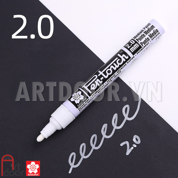 Bút acrylic SAKURA Pentouch viết thiệp cưới, vẽ vải, nhựa, kính, gỗ, đá, canvas