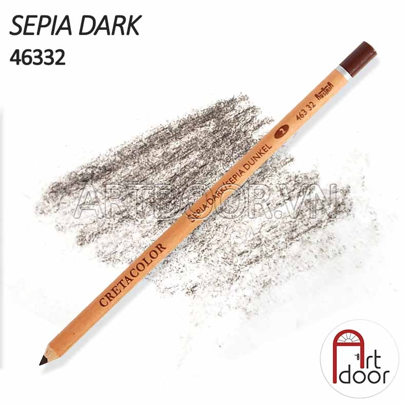 Bút chì than Nâu CRETACOLOR Charcoal (cây lẻ)