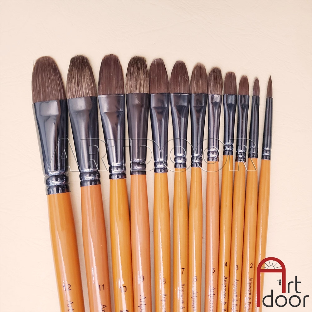 Cọ vẽ đầu Oval ARTPOWER lông Ngựa Mix (A810)