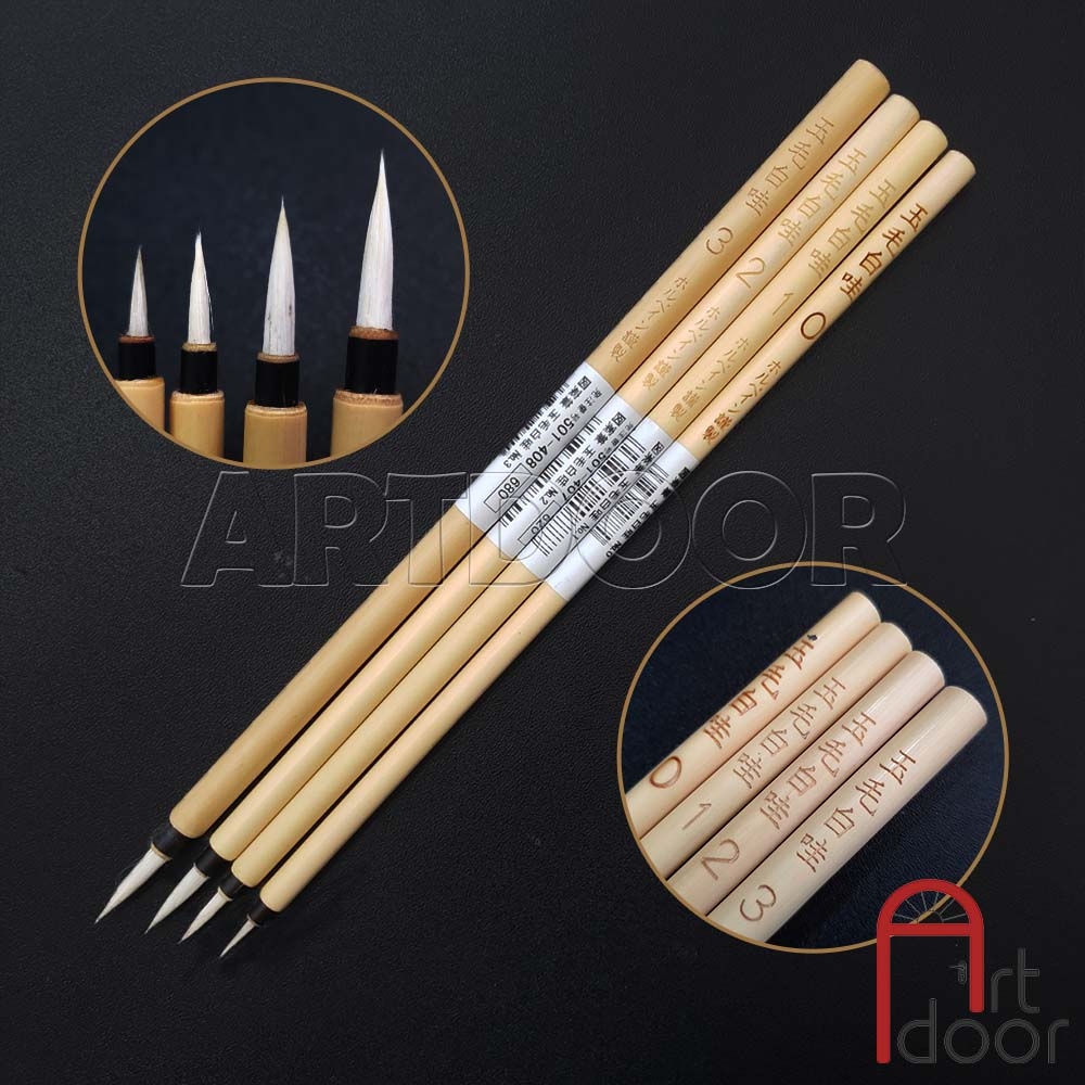 Cọ vẽ đầu Tỉa thư pháp HOLBEIN Tamage Hakkei lông Mèo Nhật Bản