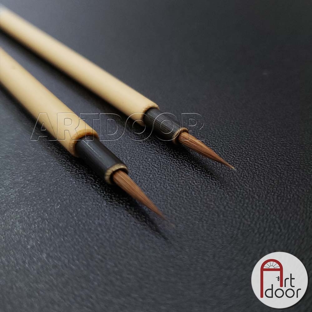 Cọ vẽ đầu Tỉa thư pháp HOLBEIN Yuri Mensou lông Tanuki Nhật Bản