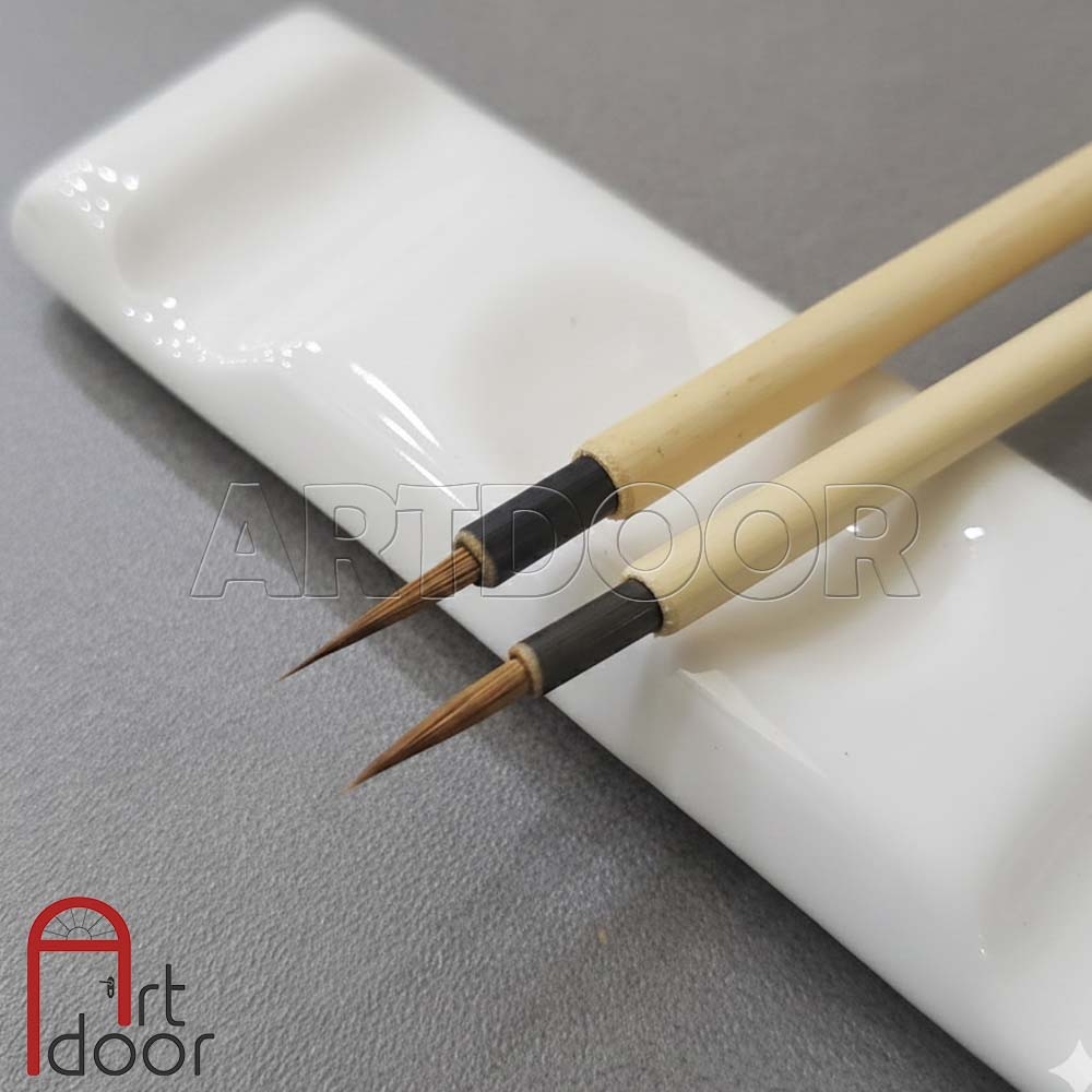 Cọ vẽ đầu Tỉa thư pháp HOLBEIN Yuri Mensou lông Tanuki Nhật Bản