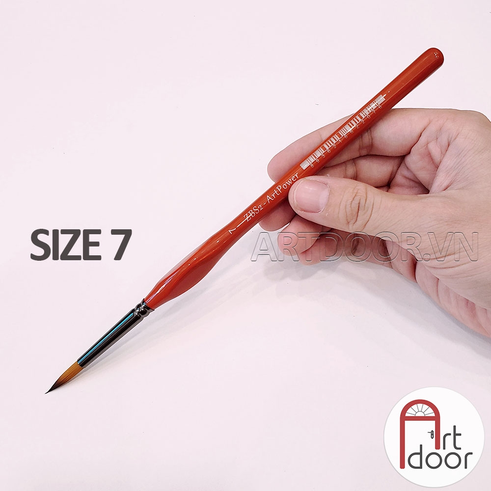 Cọ vẽ đầu tròn HAND (ZBS2), ARTPOWER (ZBS2) học vẽ trang trí màu nước, pentel poster, gouache