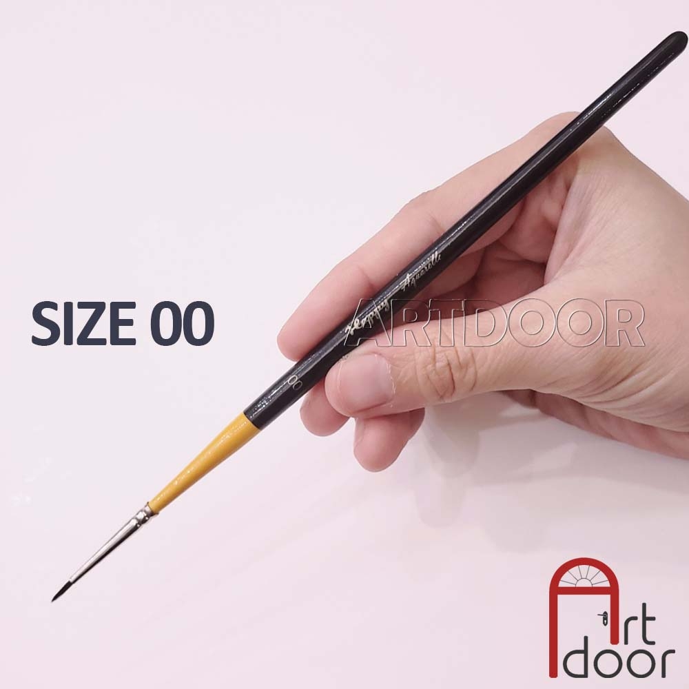 Cọ vẽ đầu Tròn màu nước HAPPY Pro lông Sóc