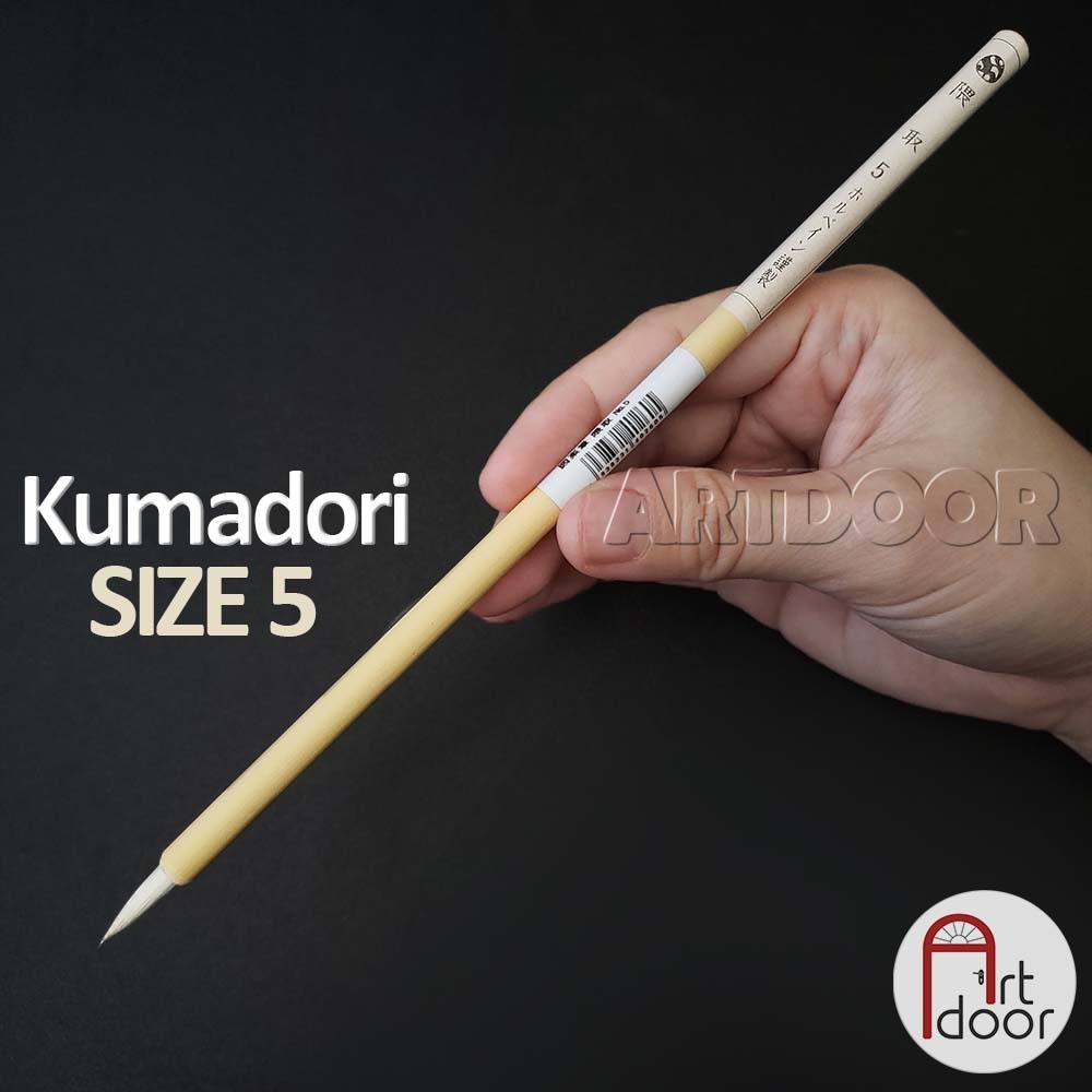 Cọ vẽ đầu Tròn màu nước HOLBEIN lông Hươu Nhật Bản