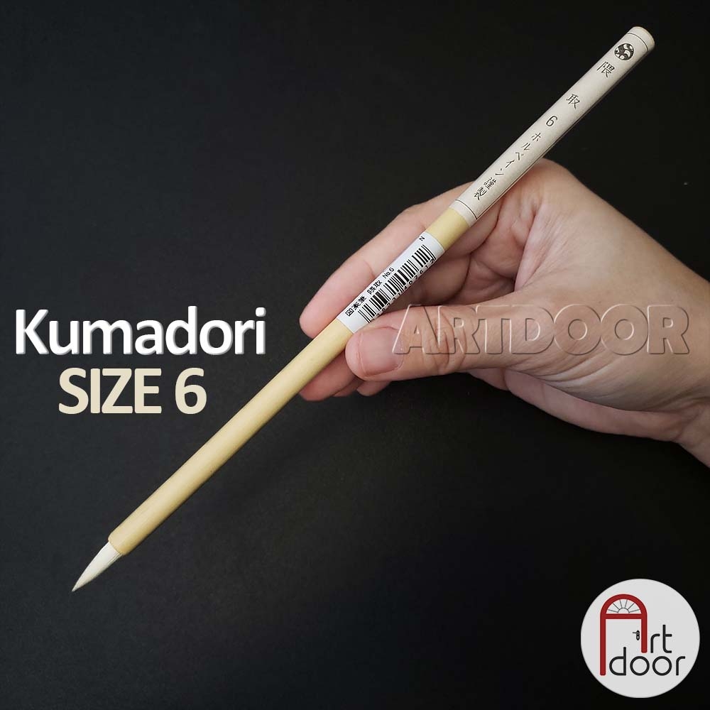 Cọ vẽ đầu Tròn màu nước HOLBEIN lông Hươu Nhật Bản