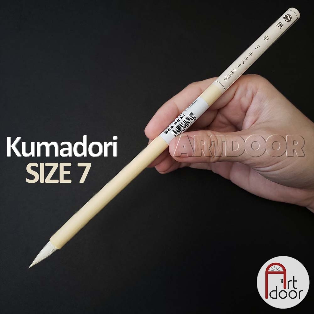 Cọ vẽ đầu Tròn màu nước HOLBEIN lông Hươu Nhật Bản