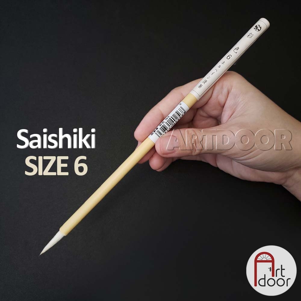 Cọ vẽ đầu Tròn màu nước HOLBEIN lông Hươu Nhật Bản