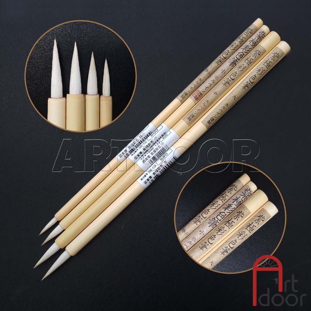 Cọ vẽ đầu Tròn màu nước HOLBEIN Shigoku Saishiki lông Dê Nhật Bản