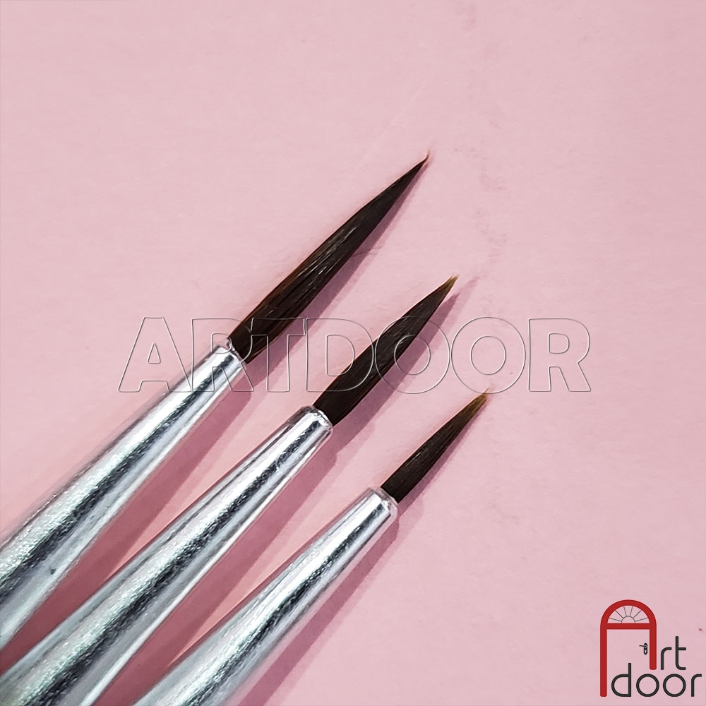 Cọ vẽ Tỉa nét siêu mảnh (giá Rẻ) tập vẽ màu Nước, Acrylic, Gouache, đất sét, số hoá
