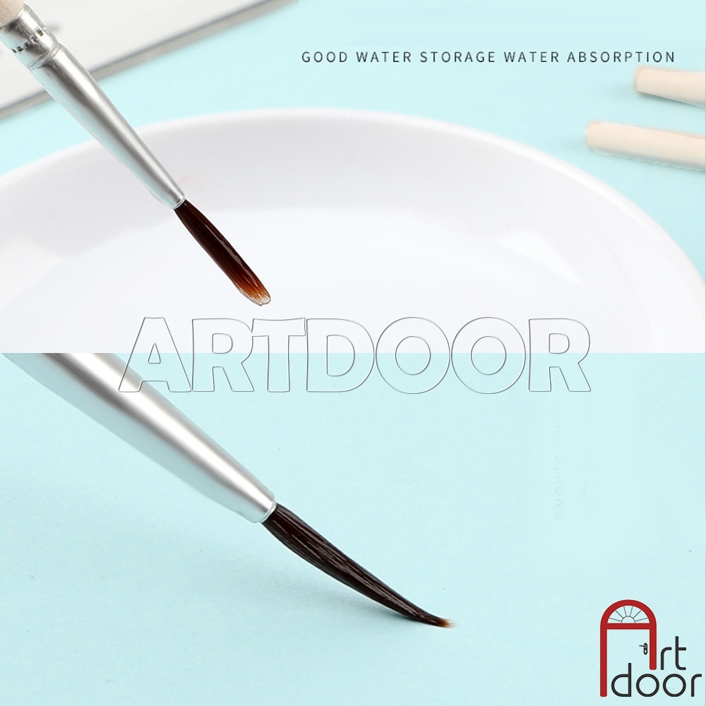 Cọ vẽ Tỉa nét siêu mảnh (giá Rẻ) tập vẽ màu Nước, Acrylic, Gouache, đất sét, số hoá