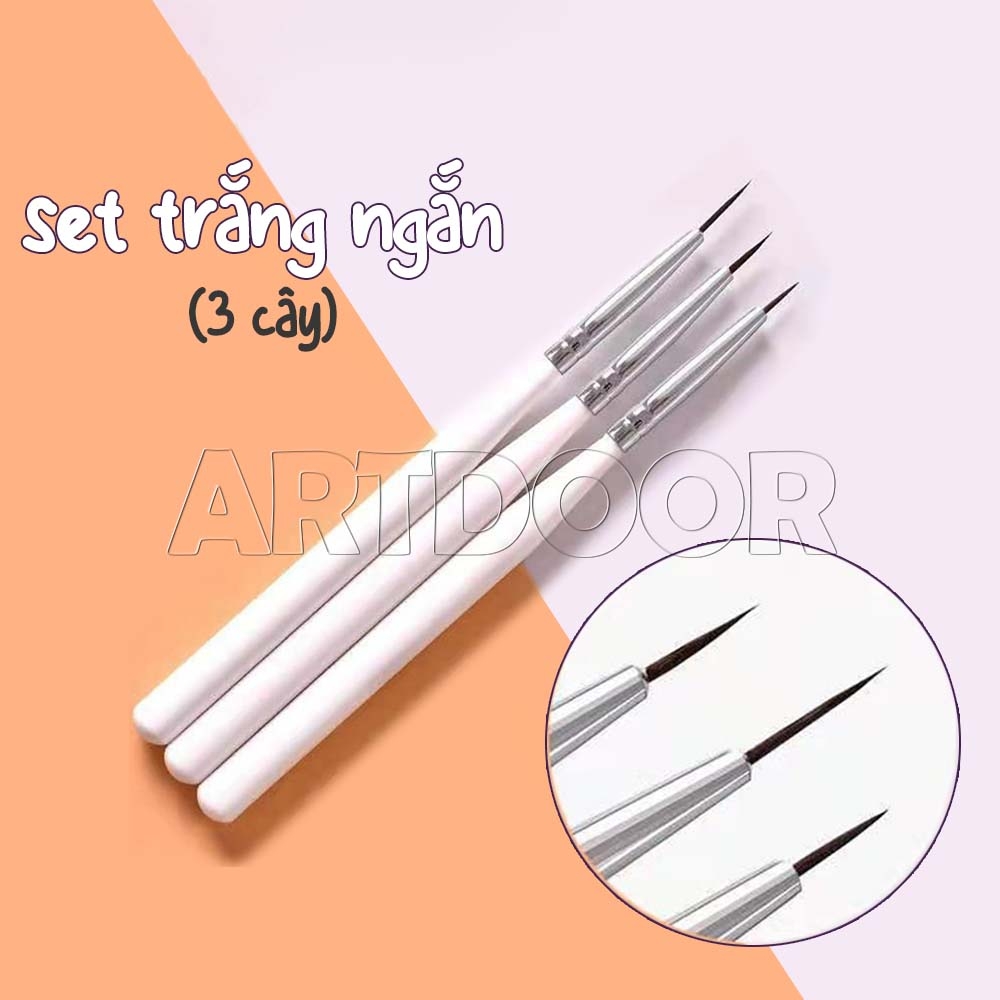 Cọ vẽ Tỉa nét siêu mảnh (giá Rẻ) tập vẽ màu Nước, Acrylic, Gouache, đất sét, số hoá