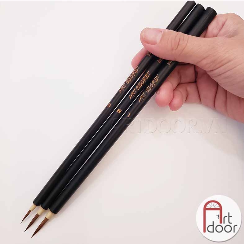 Cọ vẽ đầu Tỉa thư pháp ART SECRET lông tai Trâu (BW120) - [xả kho]
