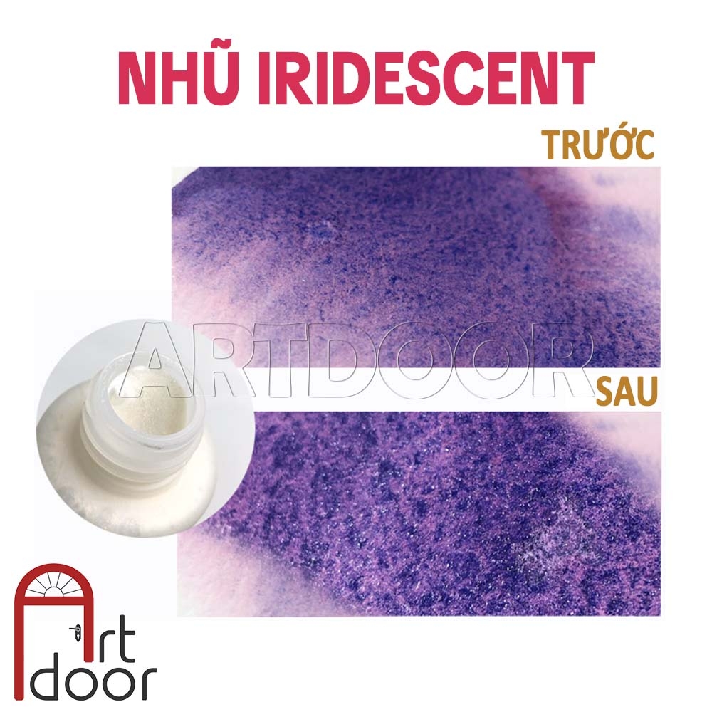 Dung môi màu Nước HOLBEIN tạo Nhũ, Trong, Mượt màu hơn (60ml)