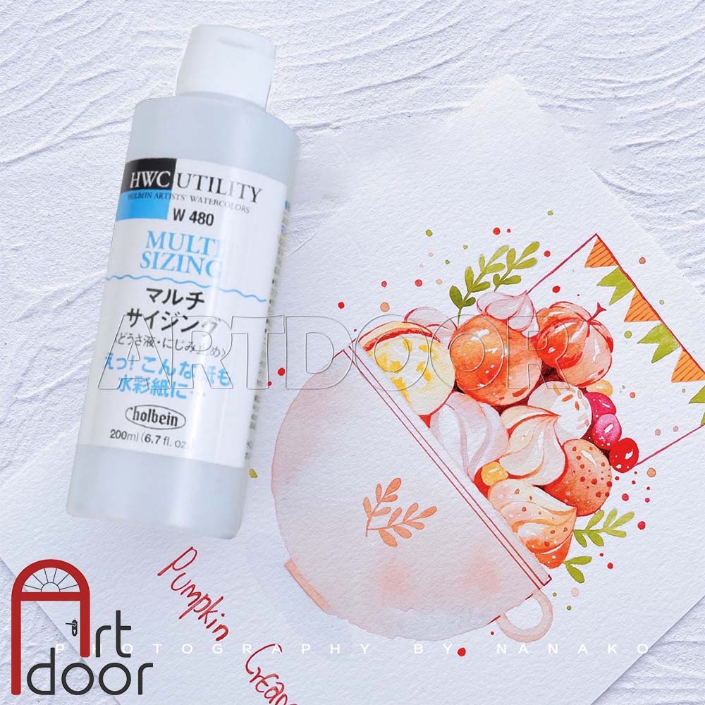 Keo chống thấm HOLBEIN Multi Sizing chai Lớn (200ml)