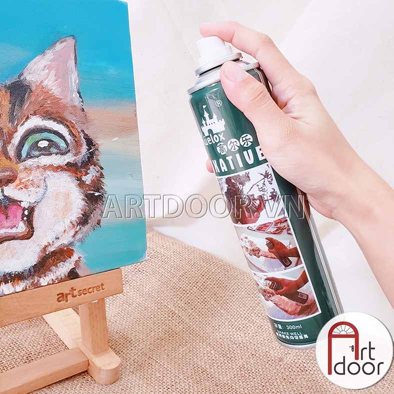 Xịt phủ bóng bảo quản tranh KUELOX lâu phai, kháng nước