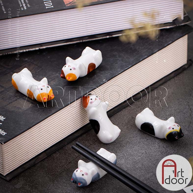 Giá gác cọ vẽ tranh bằng Sứ hình thú