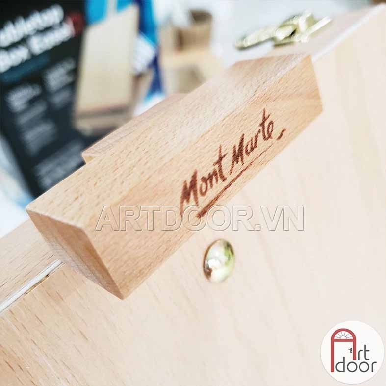 Giá vẽ để bàn MONT MARTE Box hộp đựng gỗ sồi (0039) - [xả kho]
