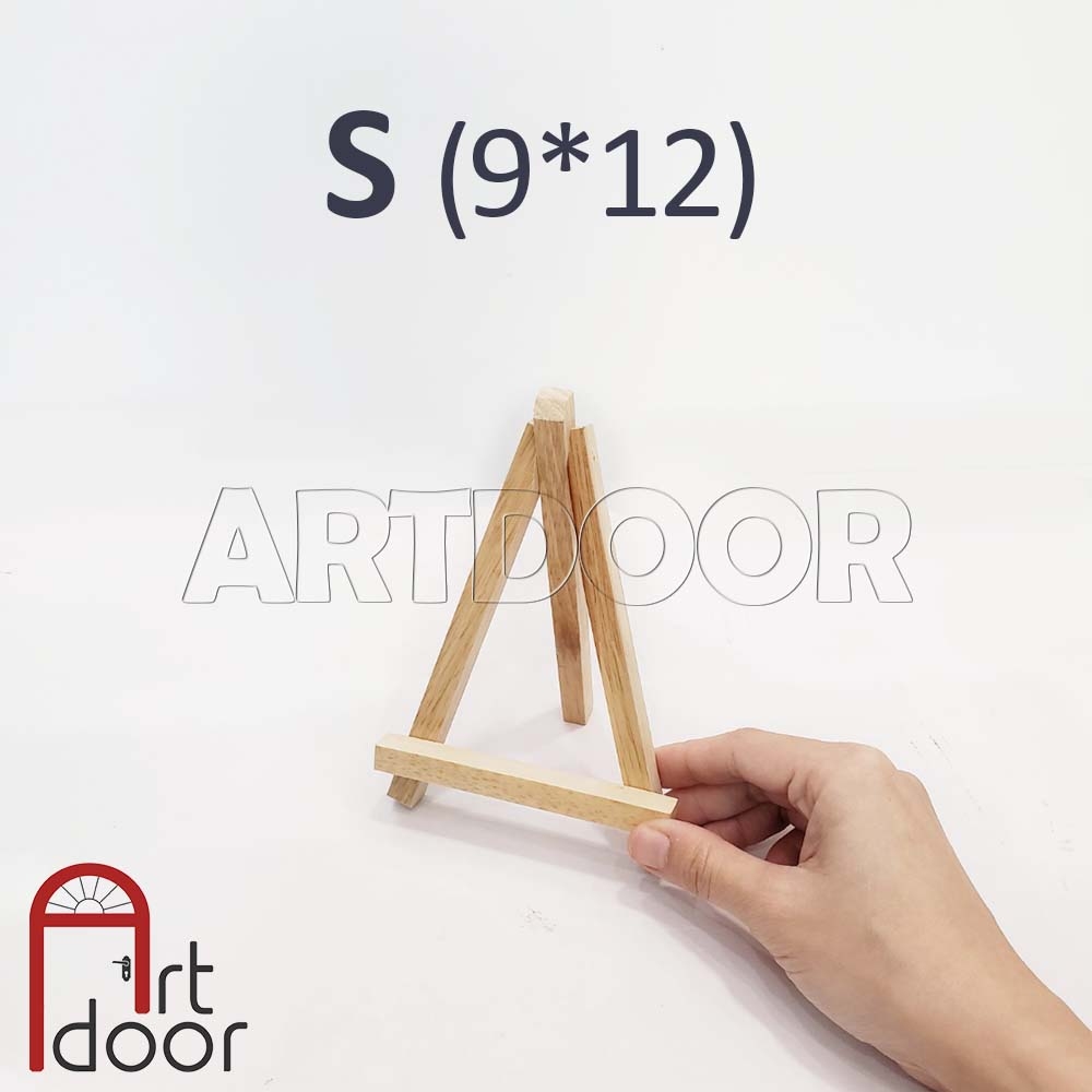Giá vẽ tranh (Mini) đỡ điện thoại, ipad, kê tranh ảnh tranh trí bàn học, gỗ dày
