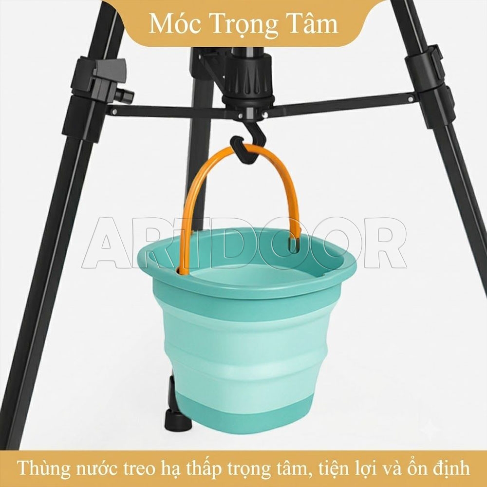 Giá vẽ vừa chân sắt sơn tĩnh điện có tay quay kèm túi (ET0301)