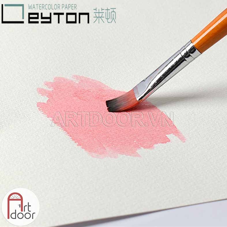 Giấy vẽ màu nước LEYTON 100% Cotton dày 300gsm (vân nổi Cold) - A4 Lỡ (10 tờ) - [xả kho]