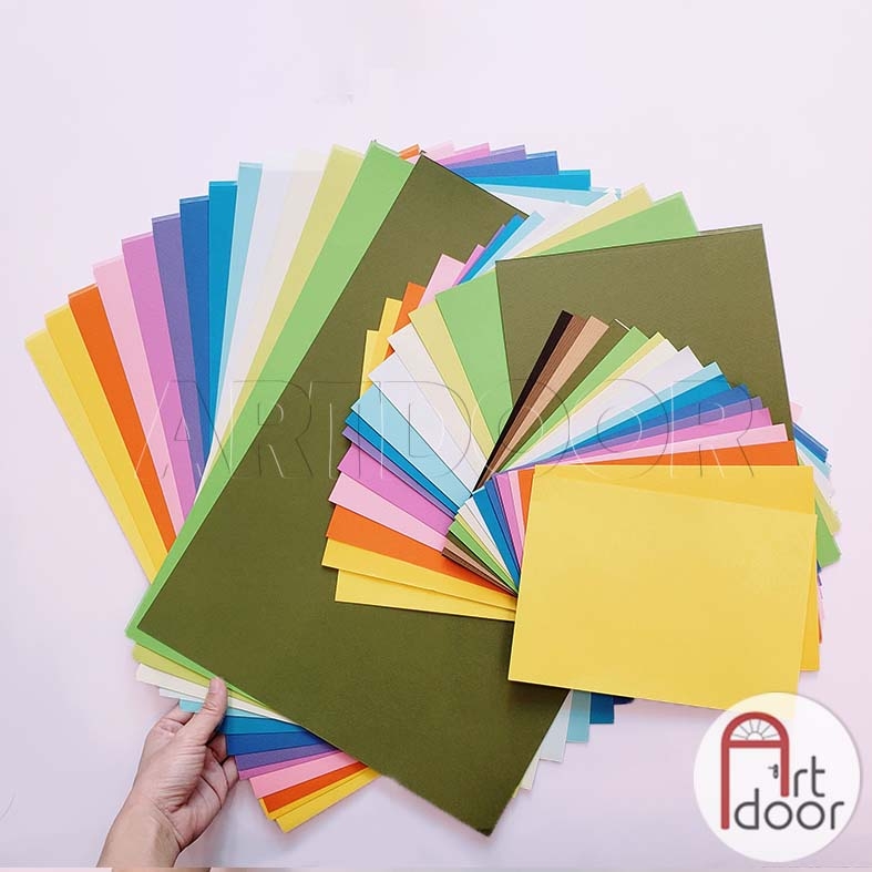 Giấy nhiều màu làm mô hình, thủ công - [xả kho]