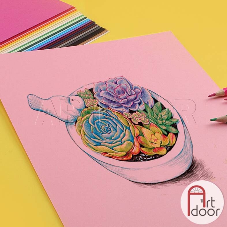 Giấy nhiều màu làm mô hình, thủ công - [xả kho]