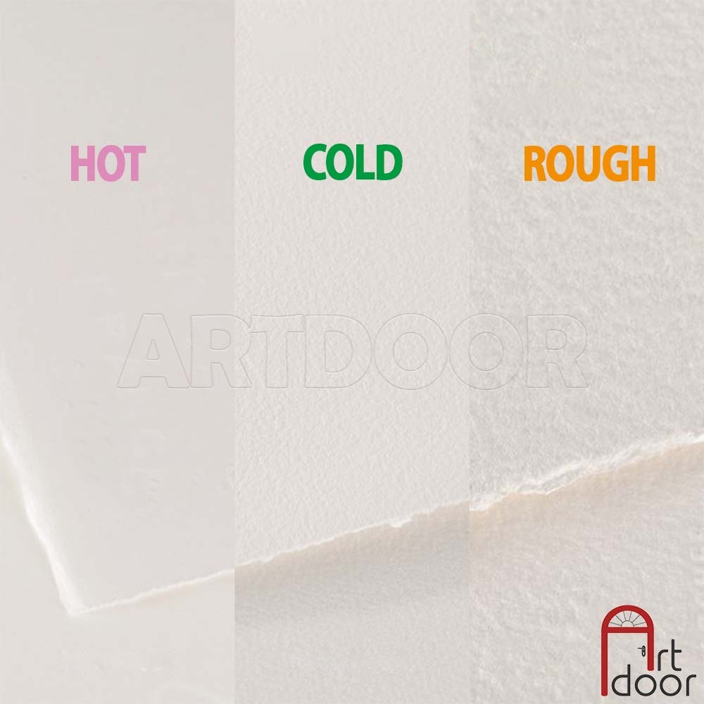 Giấy vẽ màu nước ARCHES Artist dày 300gsm dòng hoạ sĩ khổ Đúng (vân mịn/ nổi)