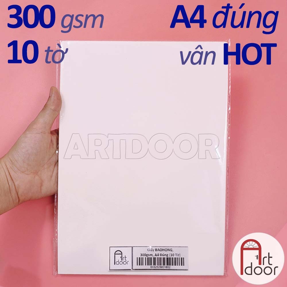 Giấy vẽ màu nước BAOHONG 100% Cotton dày 200~300gsm (vân mịn Hot)