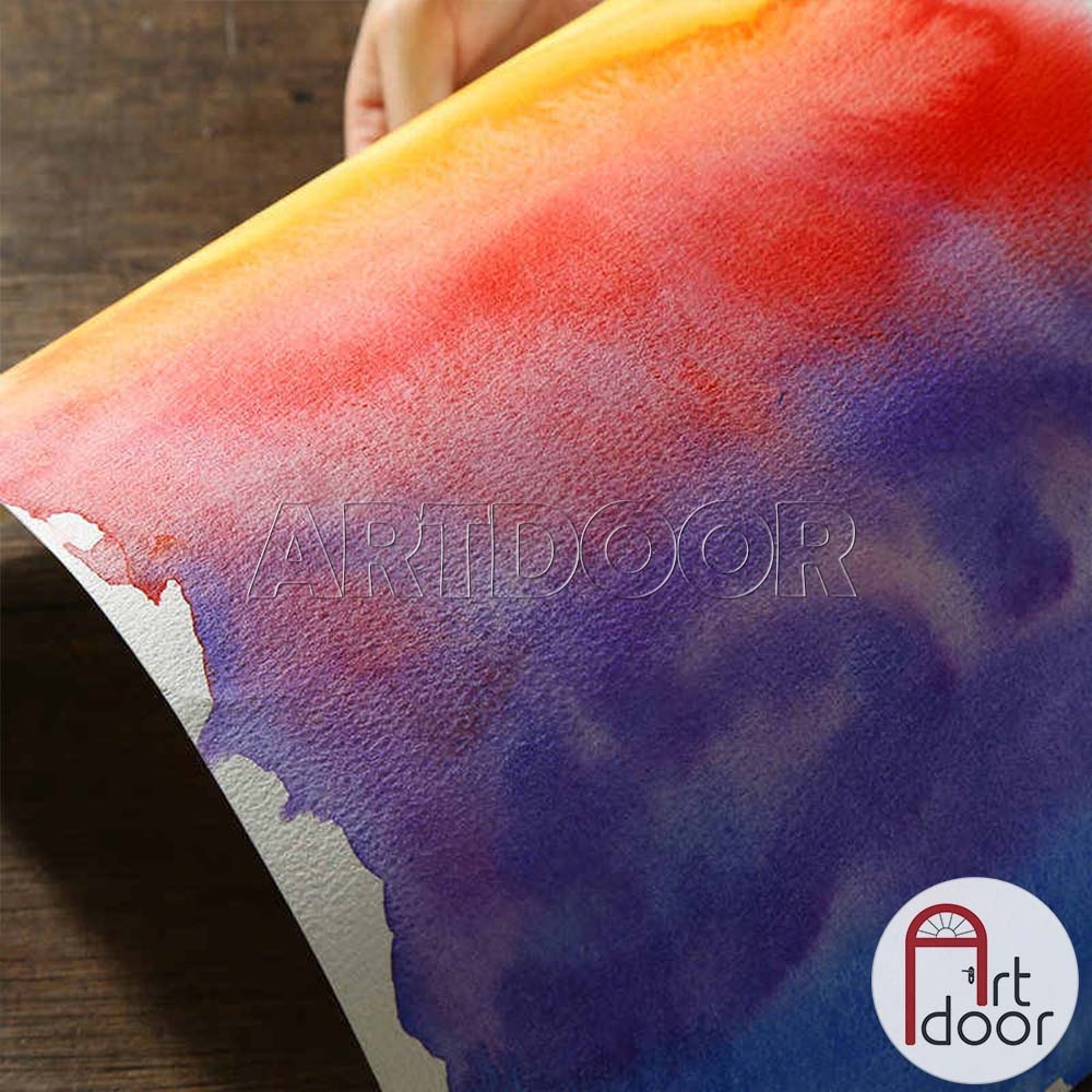 Giấy vẽ màu nước BAOHONG bột gỗ khổ Đúng dày 230~300gsm (vân nổi Rough)