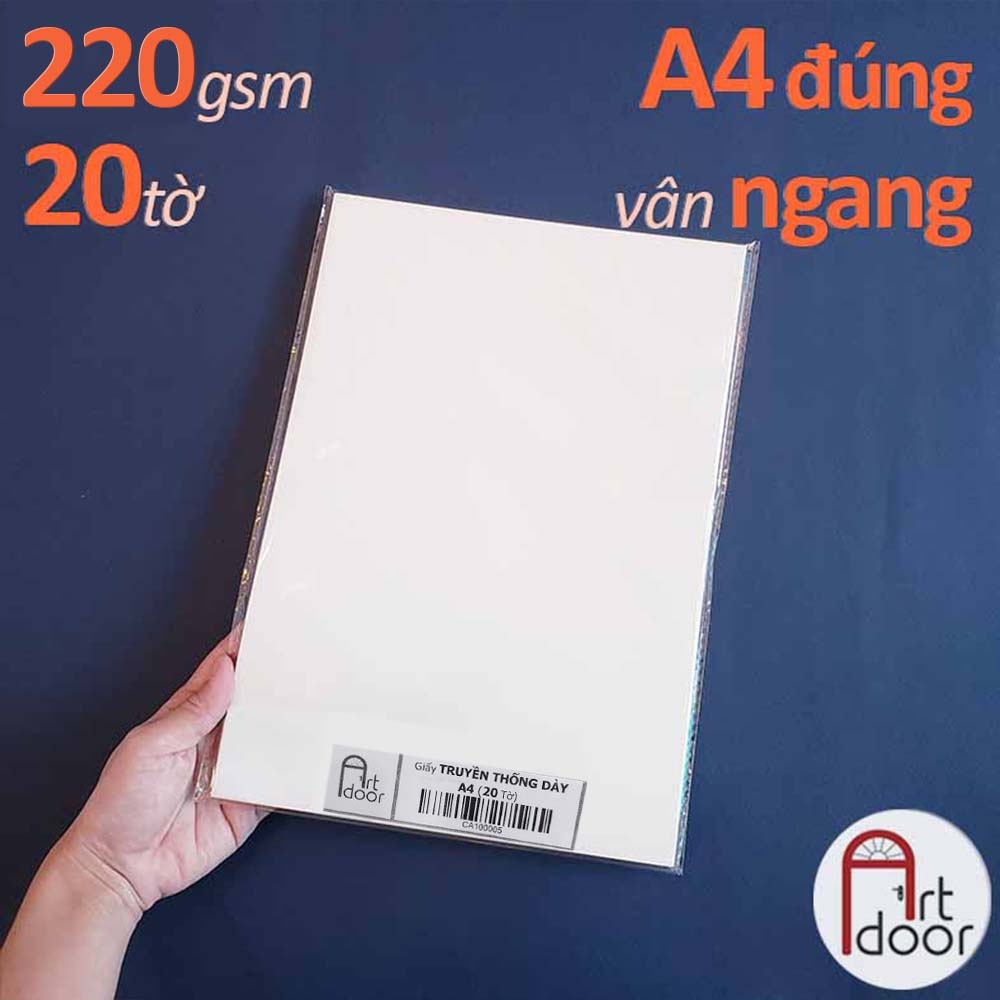 Giấy vẽ màu nước CANSON Truyền Thống dày 220gsm (vân ngang)