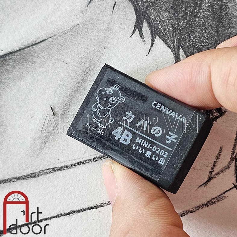 Gôm tẩy chì (Đen 4B) siêu sạch vẽ người, đầu tượng, tĩnh vật, luyện thi hình họa
