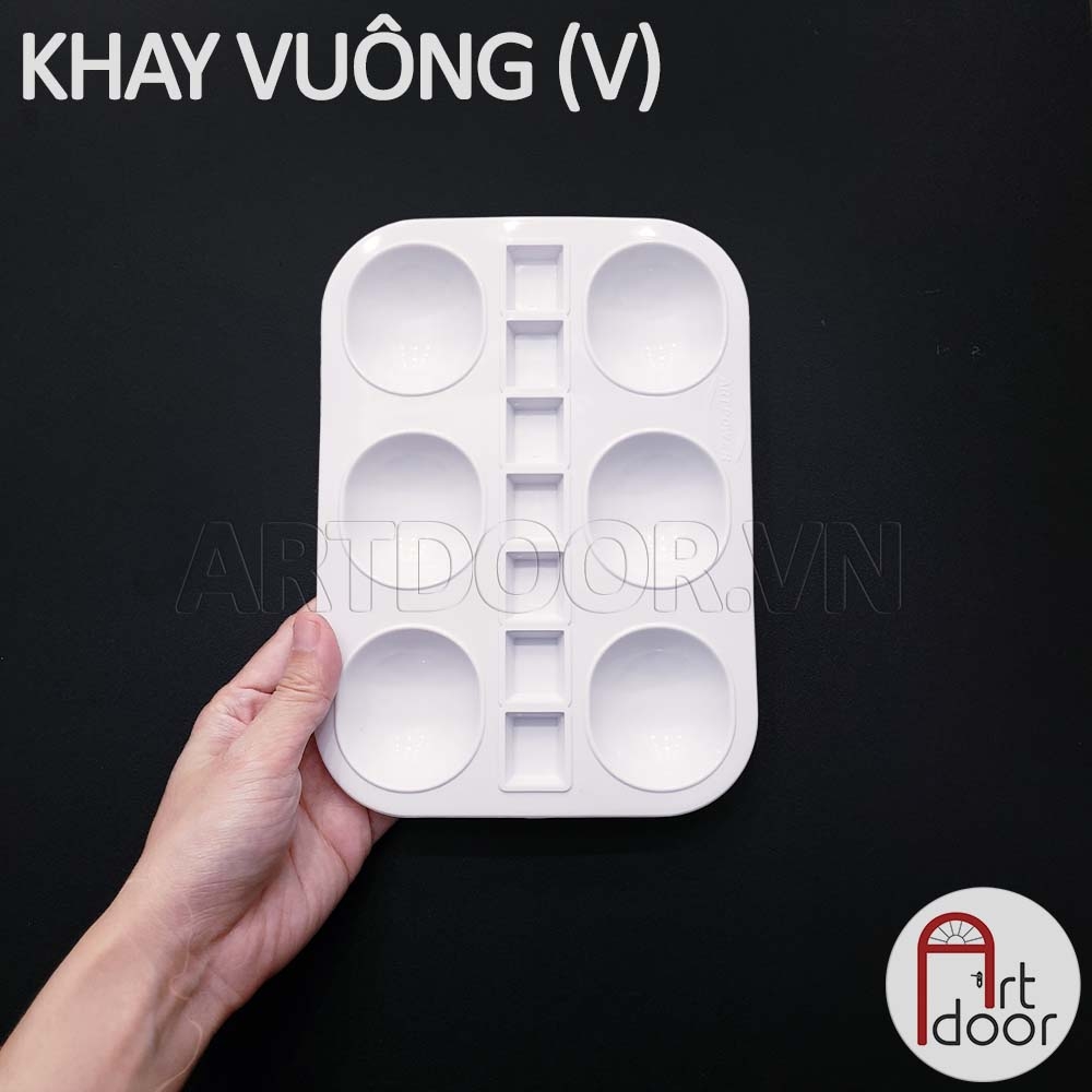 Khay Bảng pha màu giá RẺ tô màu Nước, Acrylic, Gouache (palette)