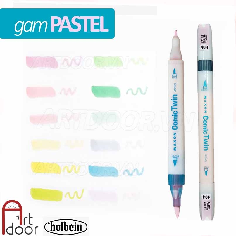 Bút Marker HOLBEIN Maxon đầu brush mềm cây lẻ (full) - [xả kho]